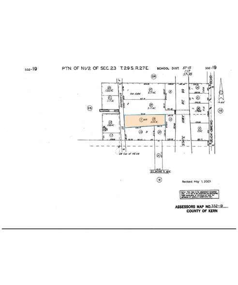 3504 Standard St, Bakersfield, CA à vendre - Plan cadastral – Image 3 sur 3