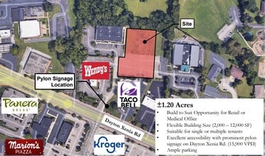 3224 Dayton Xenia Rd, Beavercreek, OH - VUE AÉRIENNE  vue de carte