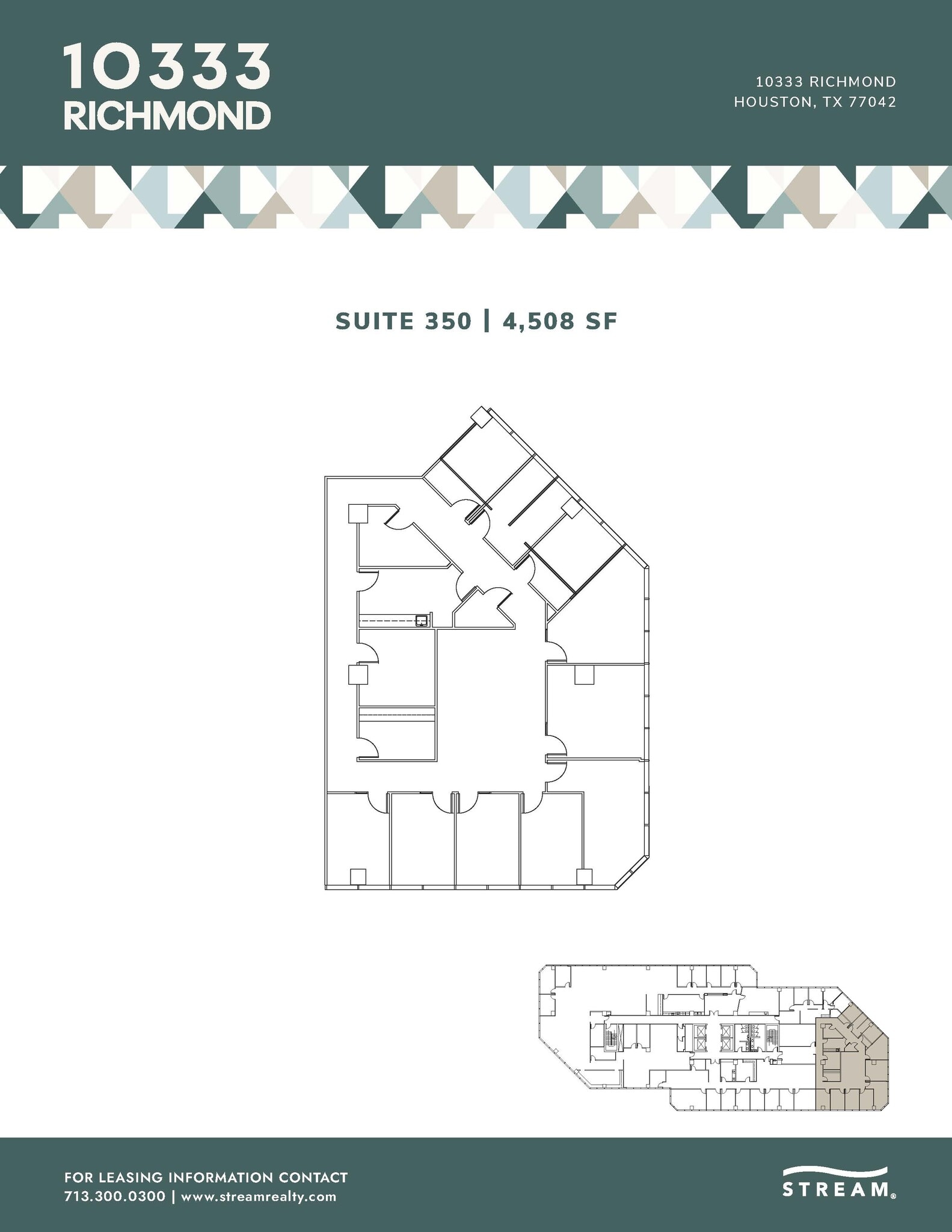 10333 Richmond Ave, Houston, TX à louer Plan d’étage– Image 1 sur 1