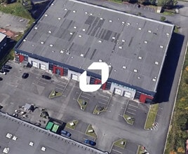 Hem - Vue aérienne vue de carte