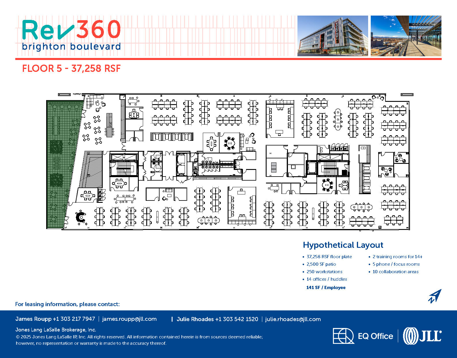 3600 Brighton Blvd, Denver, CO à louer Plan d’étage– Image 1 sur 2