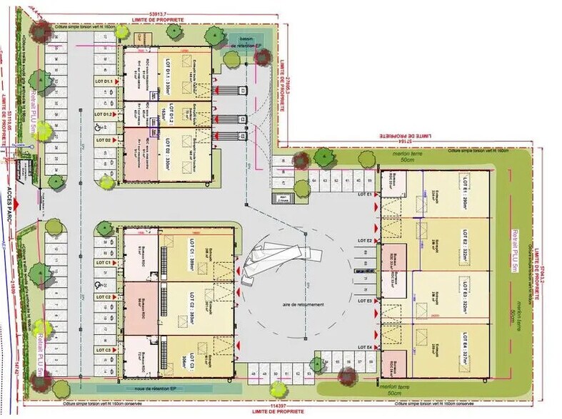 Local d'activités dans Villefranche-sur-Saône à vendre - Plan de site – Image 2 sur 3