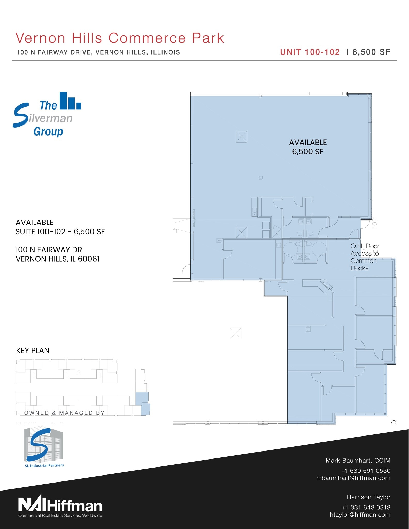 100 N Fairway Dr, Vernon Hills, IL à louer Plan de site– Image 1 sur 2