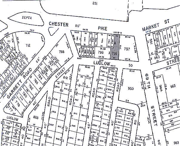 6908 Market St, Upper Darby, PA à louer - Plan cadastral – Image 3 sur 7