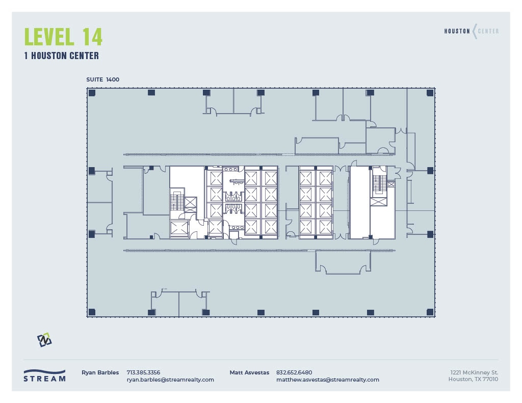 1221 McKinney St, Houston, TX à louer Plan d’étage– Image 1 sur 1