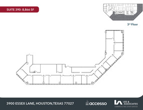 3900 Essex Ln, Houston, TX à louer Plan d’étage– Image 1 sur 2