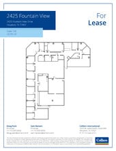 2425 Fountain View Dr, Houston, TX à louer Plan d’étage– Image 1 sur 1