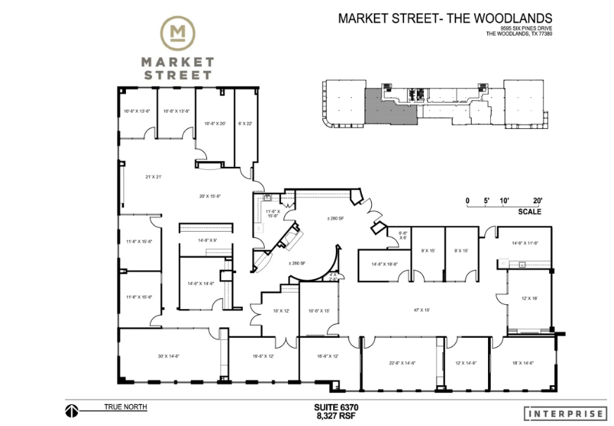 9595 Six Pines Rd, The Woodlands, TX à louer Plan d’étage– Image 1 sur 1