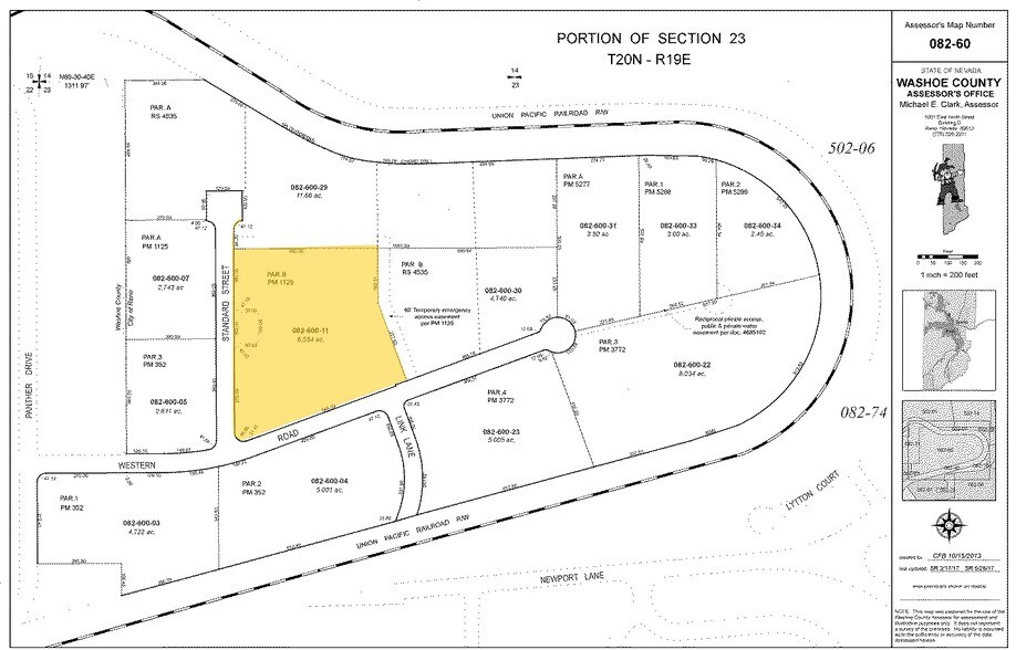 405 Western Rd, Reno, NV à louer - Plan cadastral – Image 3 sur 3