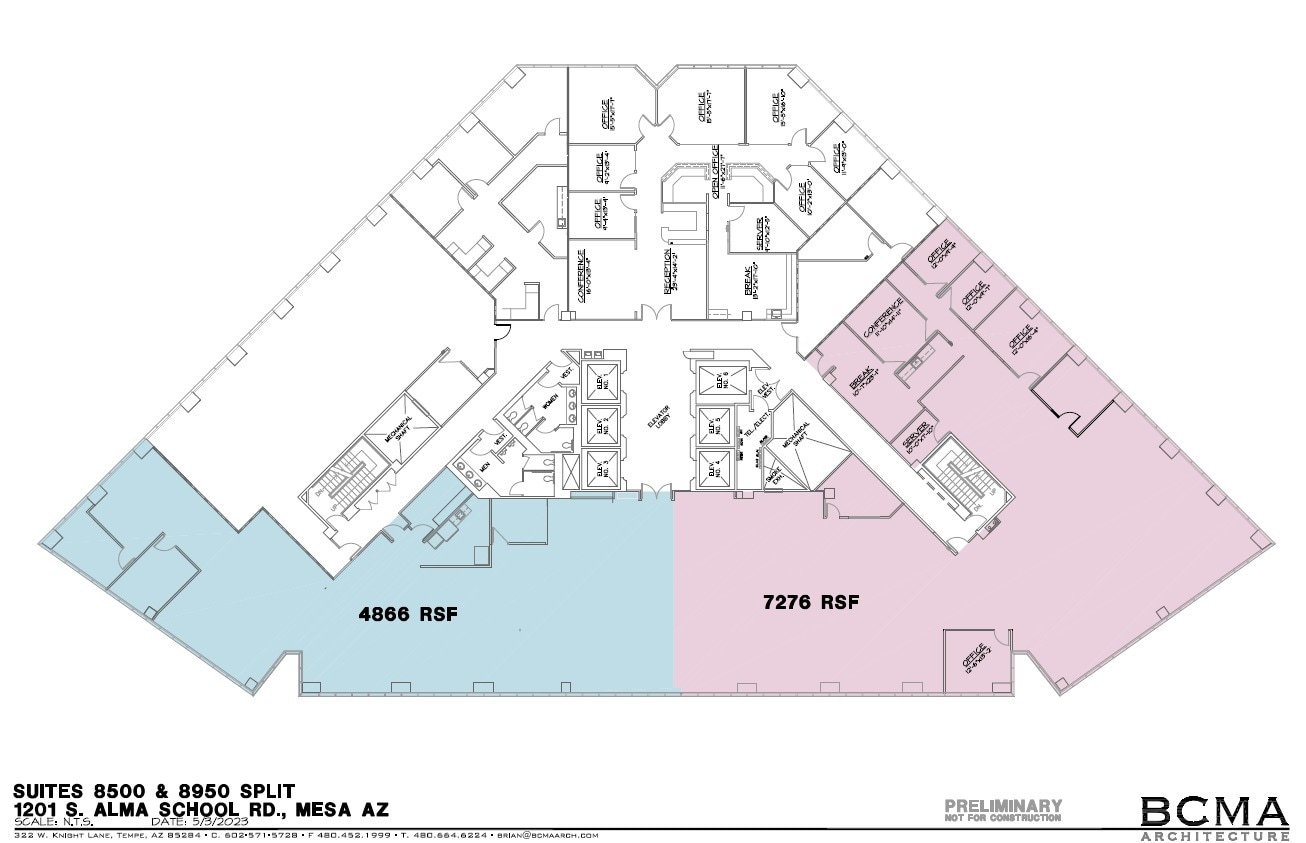 1201 S Alma School Rd, Mesa, AZ à louer Plan d’étage– Image 1 sur 1