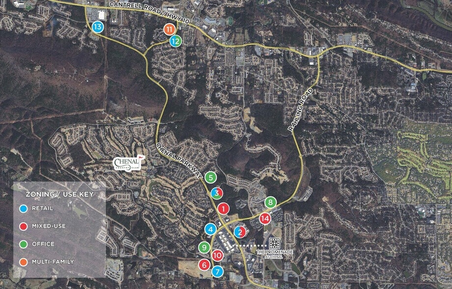 Chenal Parkway & Rahling Rd, Little Rock, AR à vendre - Aérien – Image 1 sur 1