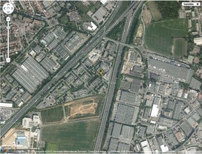 Antony - Vue aérienne vue de carte
