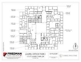 17177 N Laurel Park Dr, Livonia, MI à louer Plan d’étage– Image 2 sur 2
