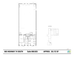 665 Highway 74 S, Peachtree City, GA à louer Plan de site– Image 1 sur 1
