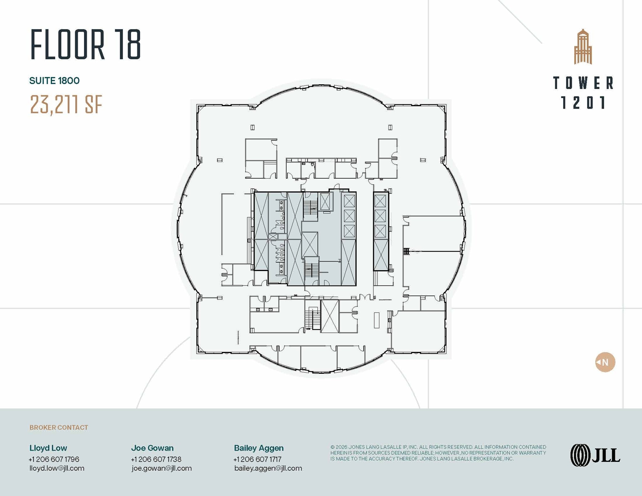 1201 3rd Ave, Seattle, WA à louer Plan d’étage– Image 1 sur 1
