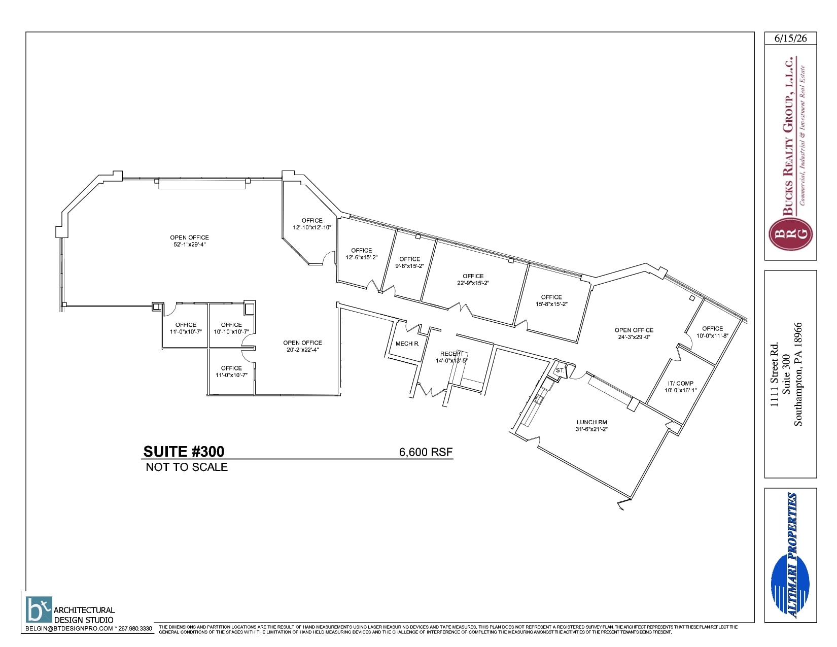 1111 Street Rd, Southampton, PA à louer Plan d’étage– Image 1 sur 4