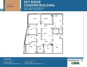 10535 Park Meadows Blvd, Lone Tree, CO à louer Plan d’étage– Image 2 sur 2