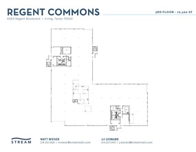 4000 Regent Blvd, Irving, TX à louer Plan d’étage– Image 1 sur 1