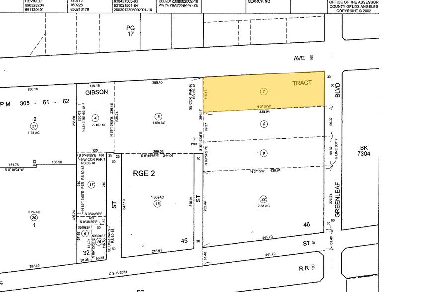 1515 S Santa Fe Ave, Compton, CA à vendre - Plan cadastral – Image 2 sur 2