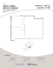 300-490 Quail Ridge Dr, Westmont, IL à louer Plan d’étage– Image 1 sur 1