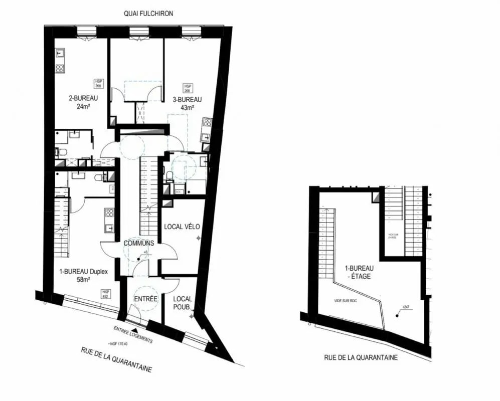 Lyon, RHO 69005 - Lot 001 -  - Plan d’étage - Image 1 of 1