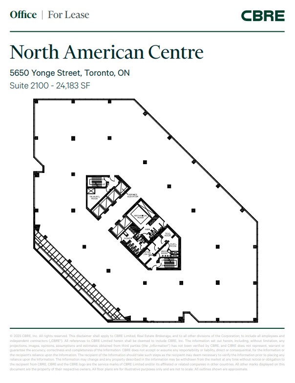 5650 Yonge St, Toronto, ON à louer Plan d’étage– Image 1 sur 1