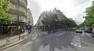 Paris - Vue aérienne vue de carte