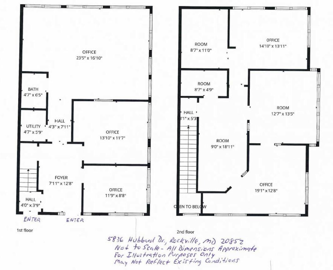 5828-5836 Hubbard Dr, Rockville, MD 20852 - Lot 5836 - - Plan d’étage - Image 1 of 1