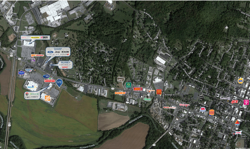 1635 W College St, Pulaski, TN à louer - Aérien – Image 2 sur 3