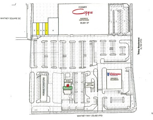 620-642 S Whitney Way, Madison, WI à louer Plan de site– Image 1 sur 1