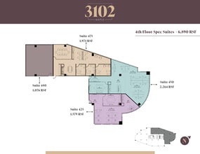 3102 Maple Ave, Dallas, TX à louer Plan d’étage– Image 2 sur 7
