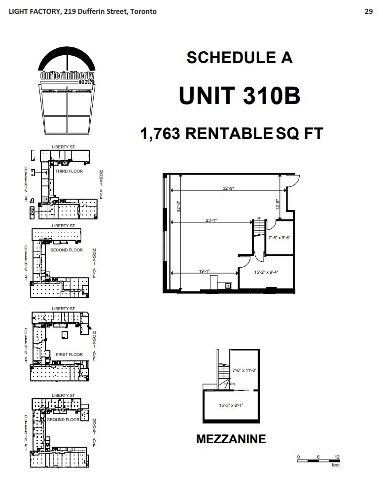 219 Dufferin St, Toronto, ON à louer Plan d’étage– Image 1 sur 1