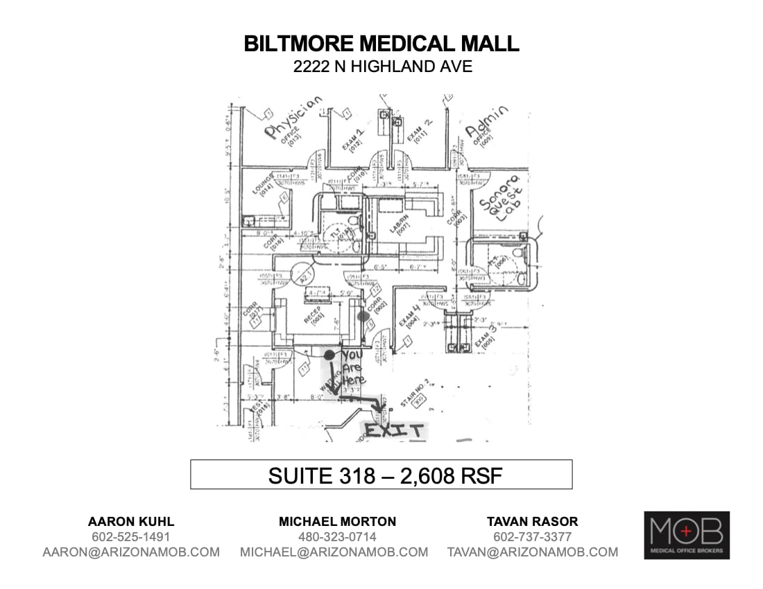 2222 E Highland Ave, Phoenix, AZ à louer Plan d’étage– Image 1 sur 1