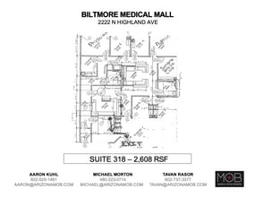2222 E Highland Ave, Phoenix, AZ à louer Plan d’étage– Image 1 sur 1