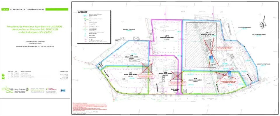 Terrain dans Montussan à vendre - Plan d’étage – Image 3 sur 3