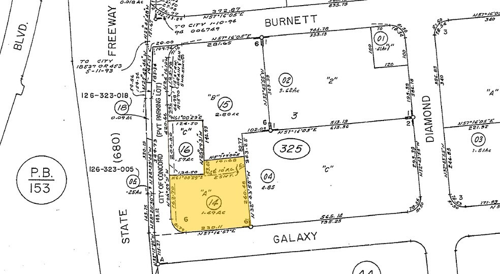 1001 Galaxy Way, Concord, CA à louer - Plan cadastral – Image 3 sur 12