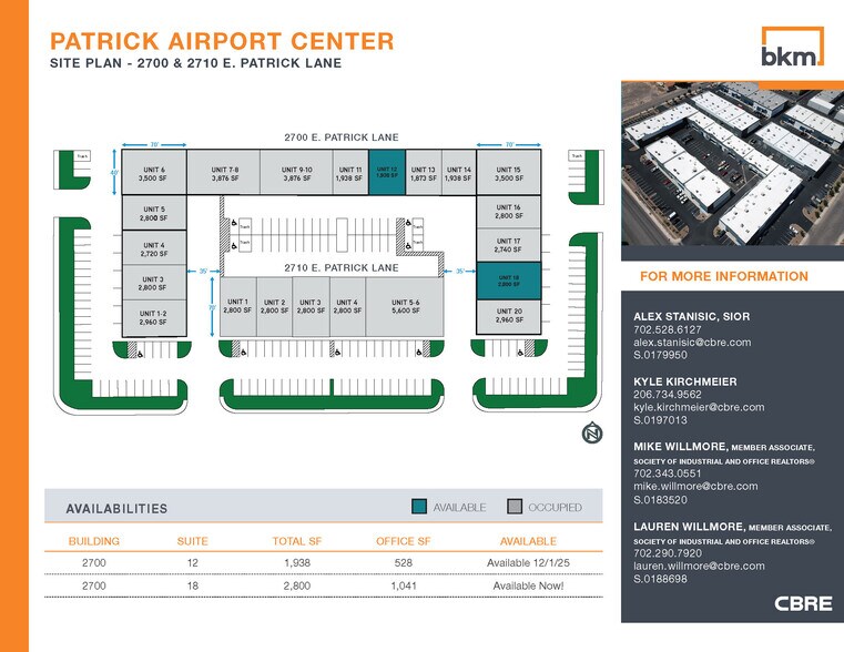 2700 E Patrick Ln, Las Vegas, NV à louer - Plan de site – Image 3 sur 7