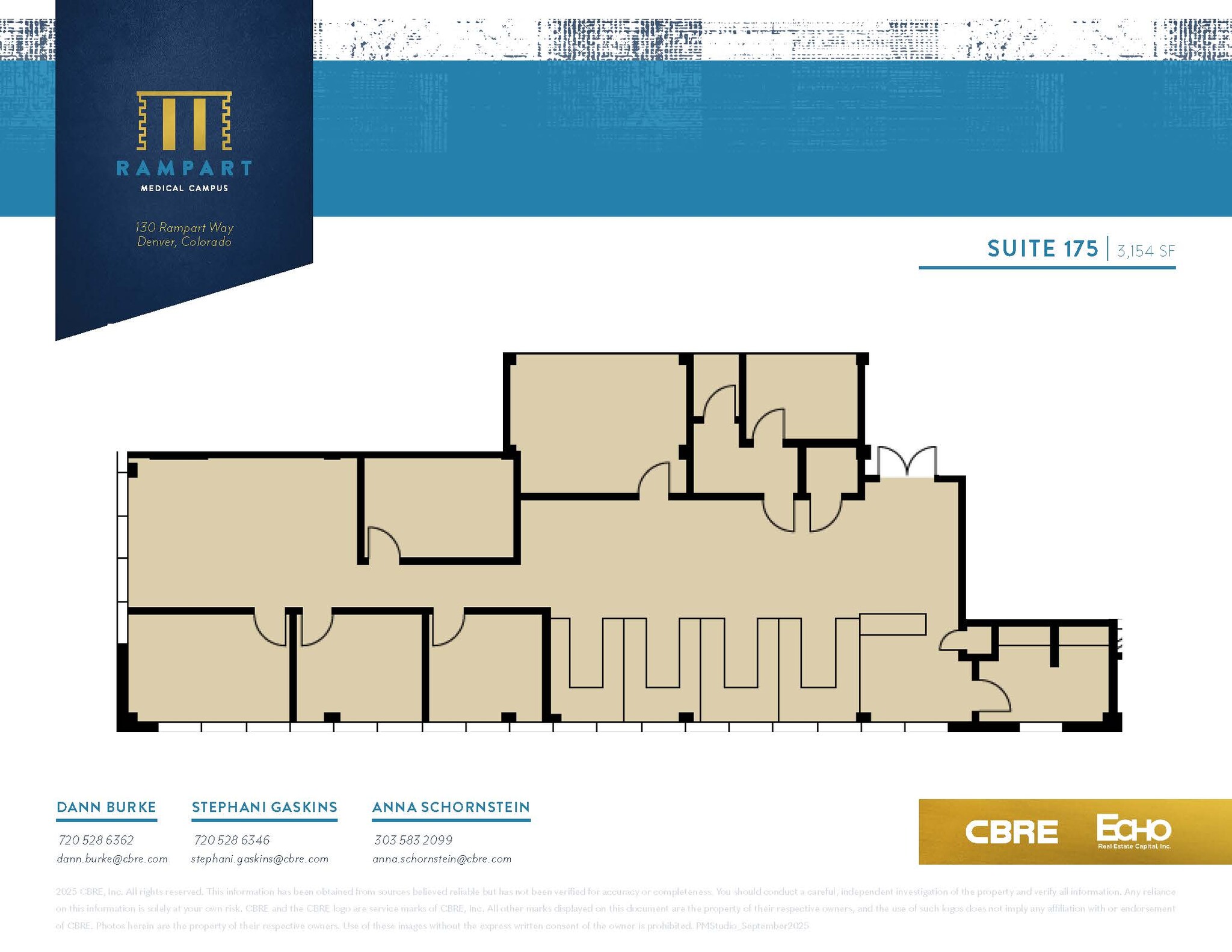 125 Rampart Way, Denver, CO à louer Plan d’étage– Image 1 sur 1