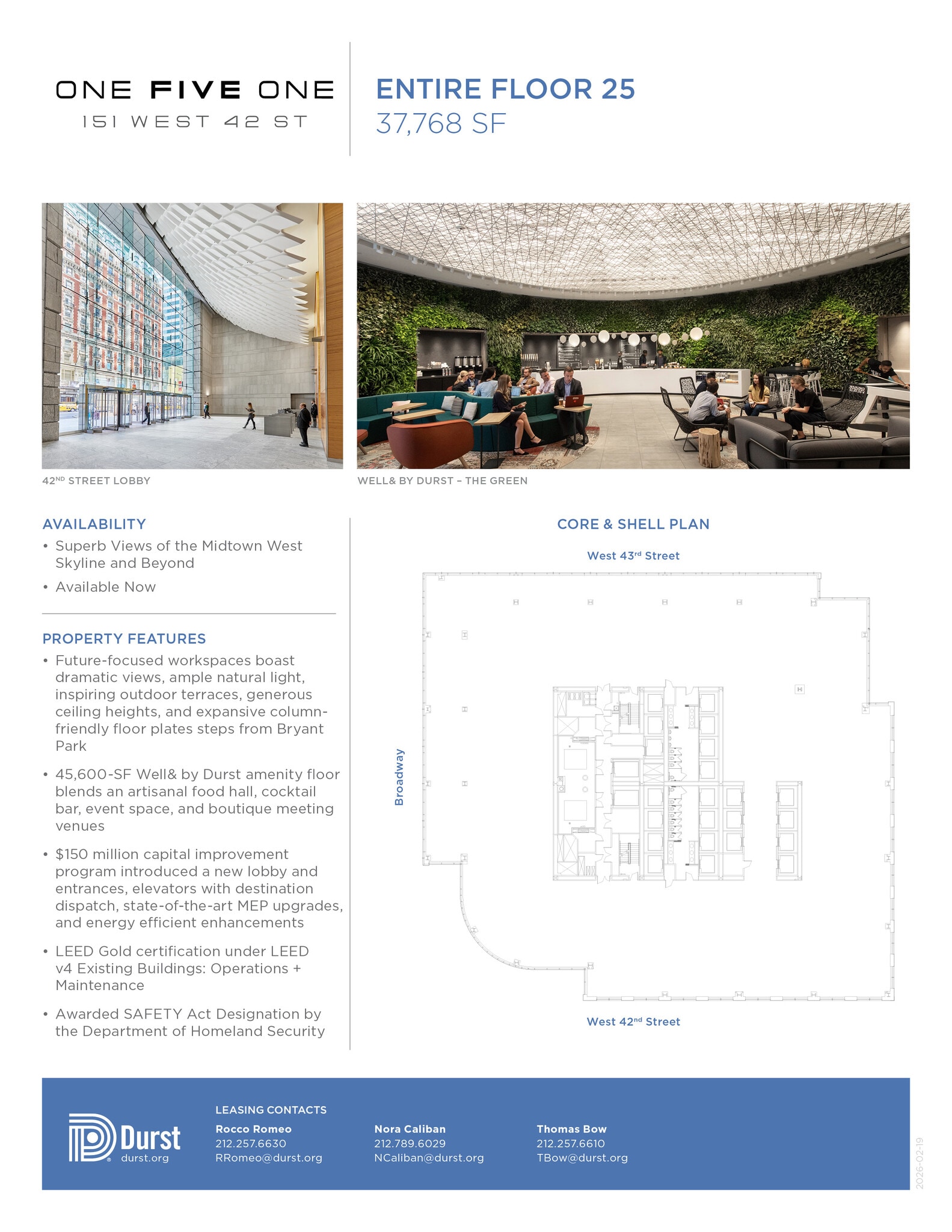 151 W 42nd St, New York, NY à louer Photo intérieure– Image 1 sur 1