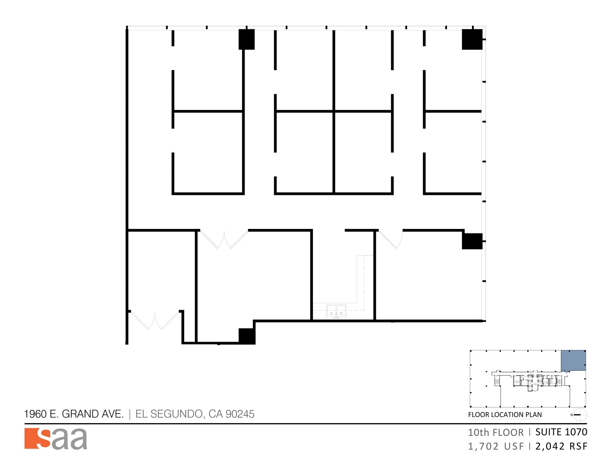 1960 E Grand Ave, El Segundo, CA à louer Plan de site– Image 1 sur 1