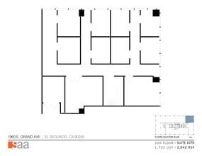 1960 E Grand Ave, El Segundo, CA à louer Plan de site– Image 1 sur 1