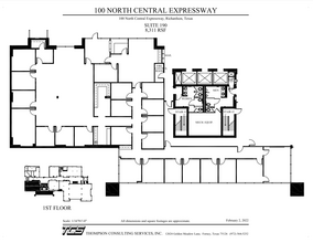 100 N Central Expy, Richardson, TX à louer Plan d’étage– Image 1 sur 1