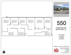 540-550 W Frontage Rd, Northfield, IL à louer Plan de site– Image 1 sur 1