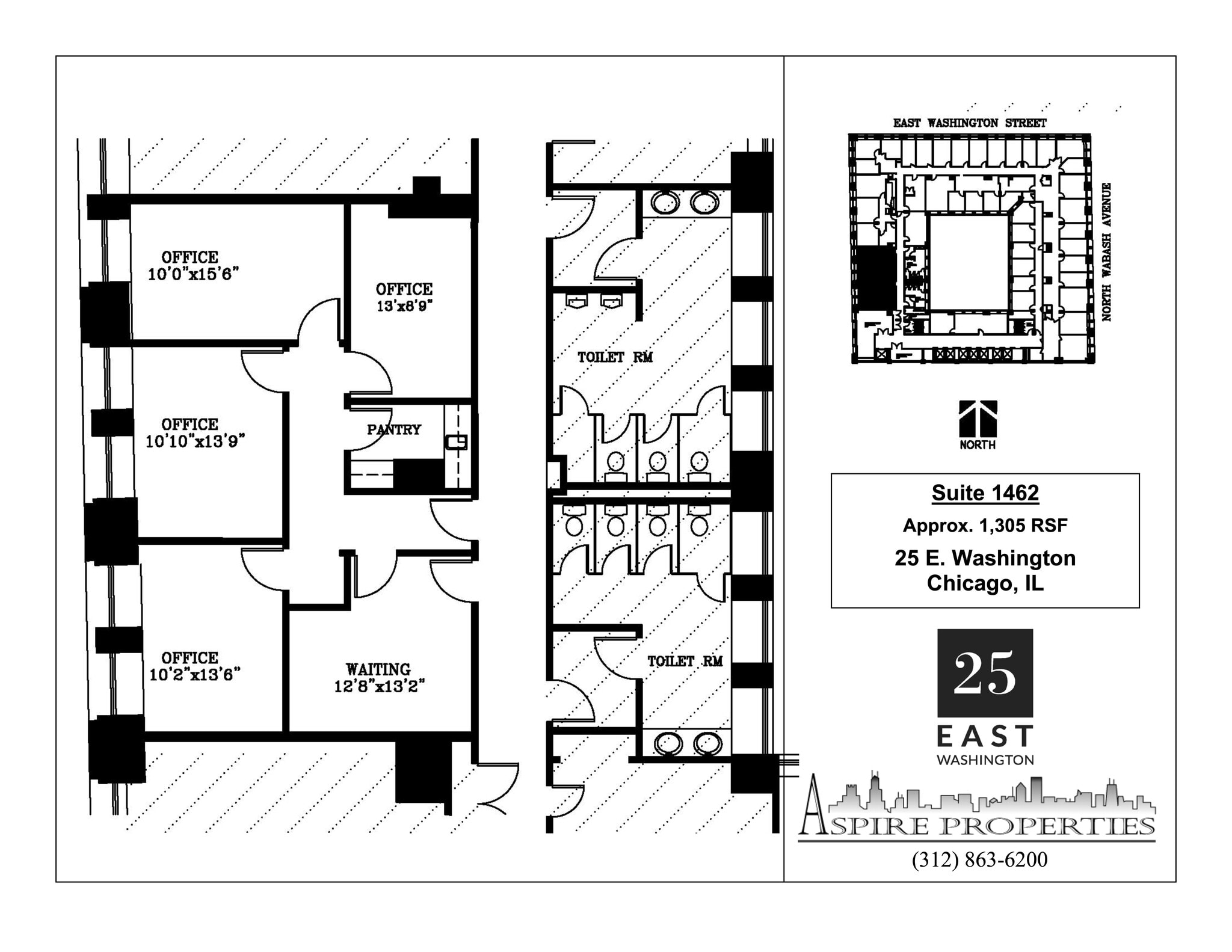 25 E Washington St, Chicago, IL à louer Plan de site– Image 1 sur 1