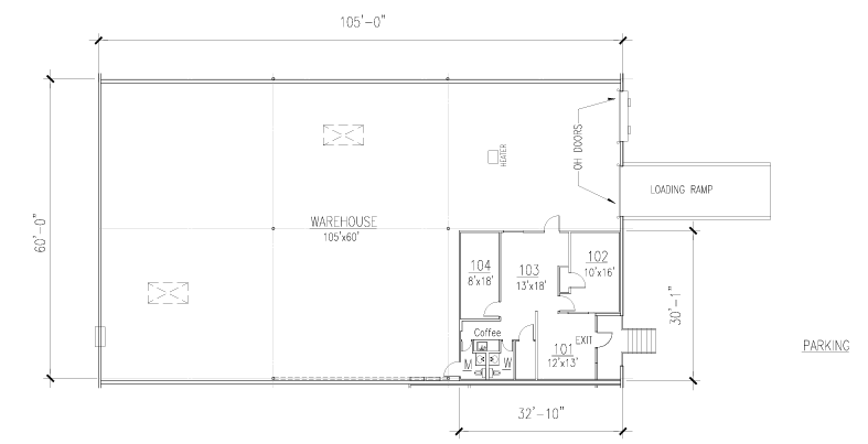 5921-5937 S Loop Fwy E, Houston, TX à louer Plan d’étage– Image 1 sur 1