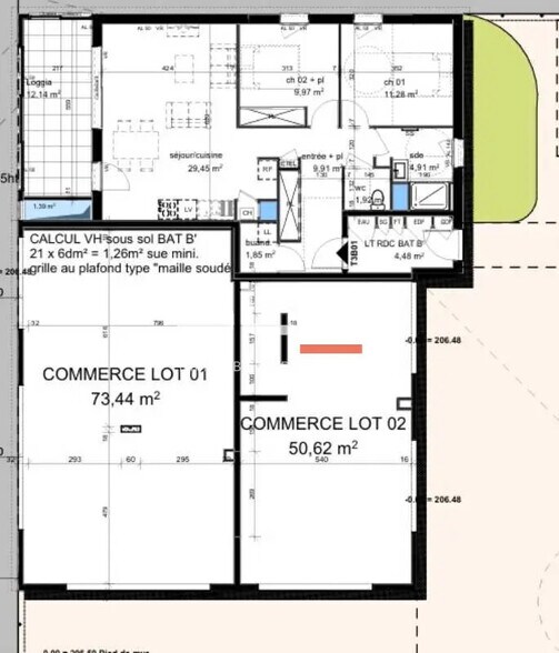 Local commercial dans Pusignan à louer - Plan d’étage – Image 3 sur 4