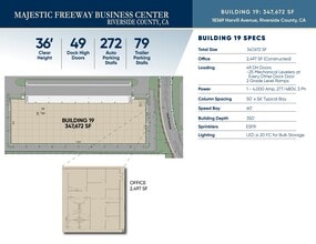 18369 Harvill Ave, Perris, CA à louer Plan de site– Image 1 sur 2