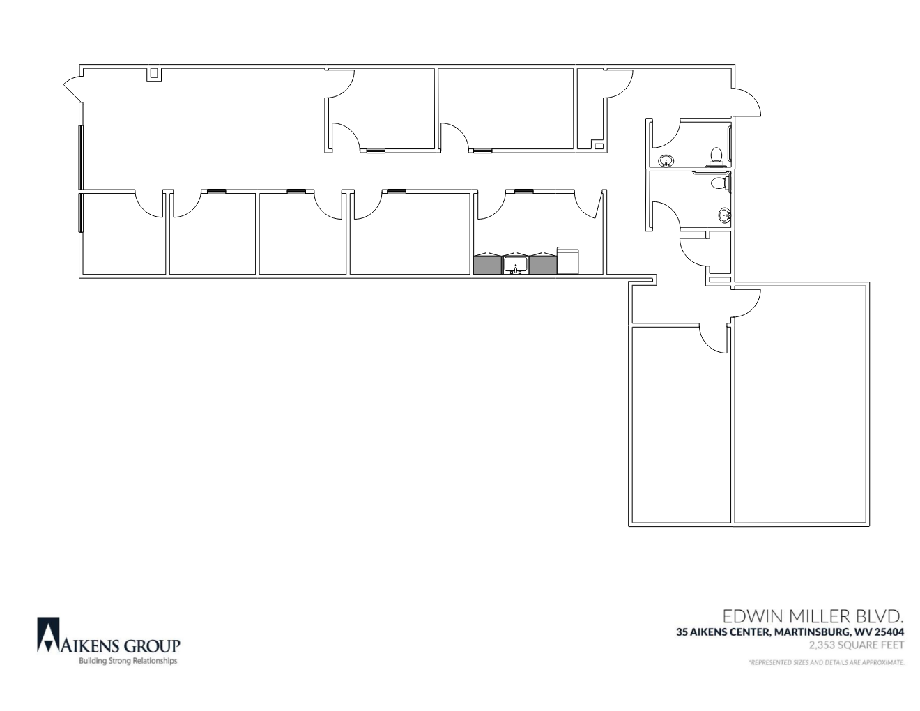 1430 Edwin Miller Blvd, Martinsburg, WV à louer Plan d’étage– Image 1 sur 1