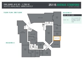 25115 Avenue Stanford, Valencia, CA à louer Plan d’étage– Image 2 sur 7
