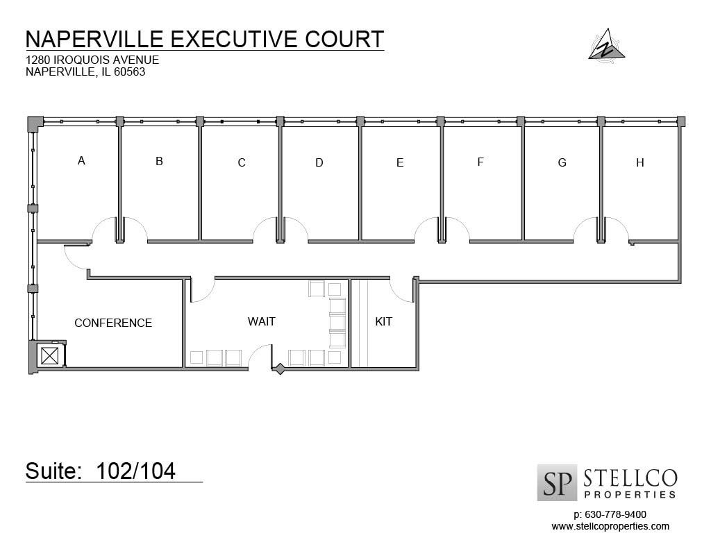 1220-1280 Iroquois Ave, Naperville, IL à louer Plan d’étage– Image 1 sur 1